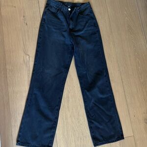 Cider black wide leg jeans